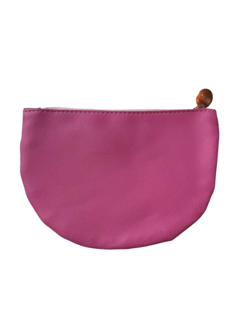 🤑 5/$25 ipsy Floral Pink, Purple, and White Half-Moon Cosmetic Pouch